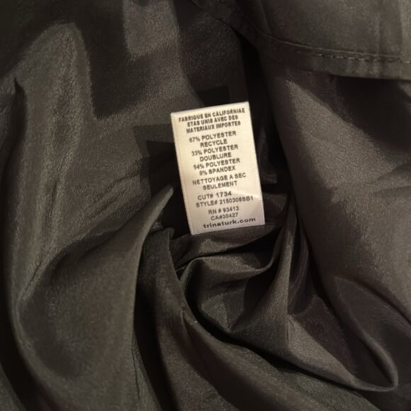 Trina Turk “Exceptional” Black Off-Shoulder Flutter Sleeve Mini Dress - small‎ - Picture 11 of 14